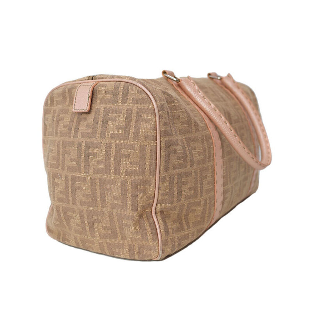 FENDI Zucca Boston Bag Handbag Brown - Picture 2 of 9